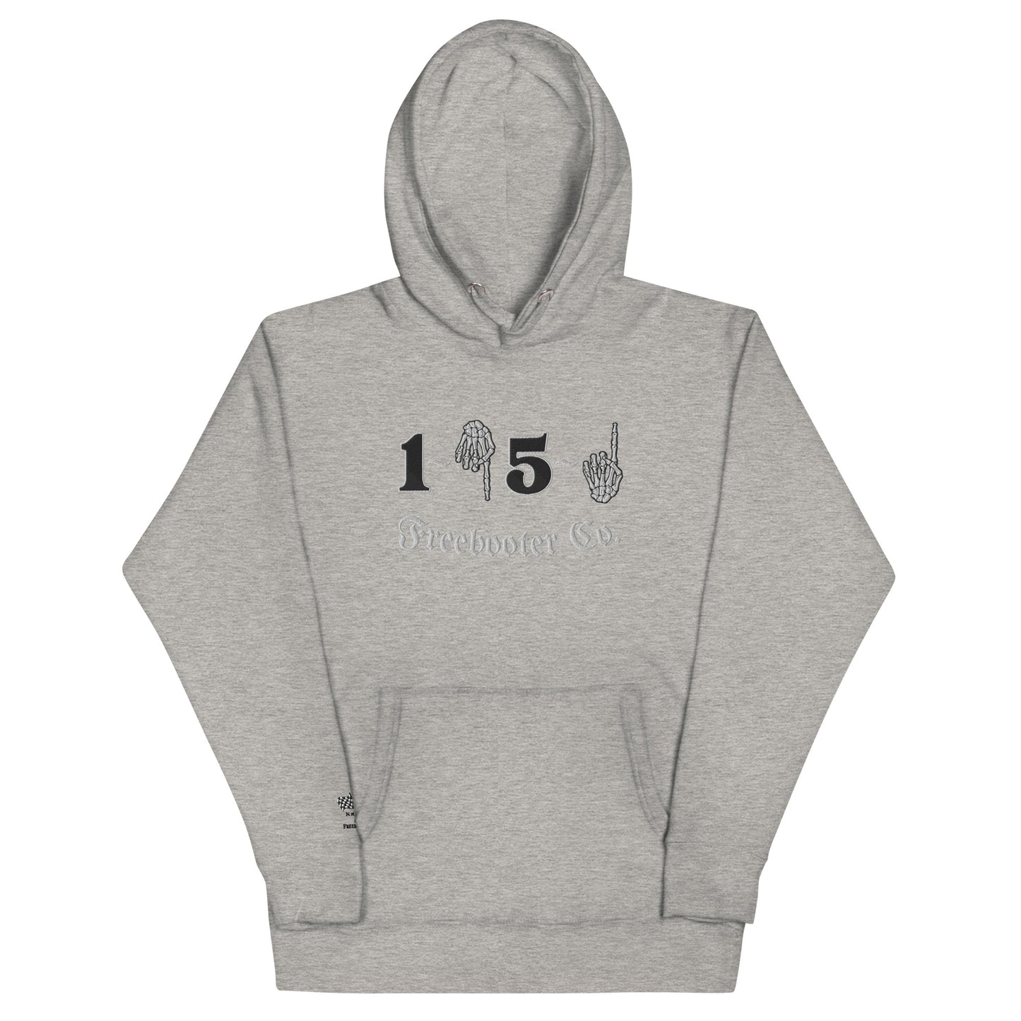 "1 Down-5 Up" Freebooter Premium Embroidered Unisex Hoodie