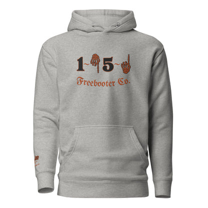 "1 Down-5 Up" Freebooter Premium Embroidered Unisex Hoodie