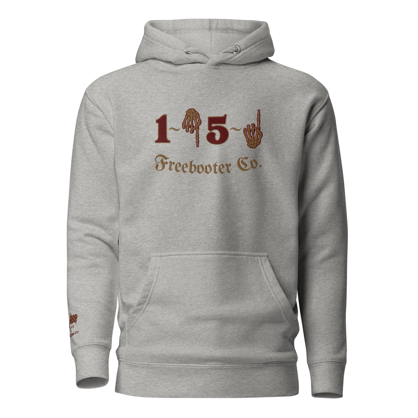 "1 Down-5 Up" Freebooter Premium Embroidered Hoodie