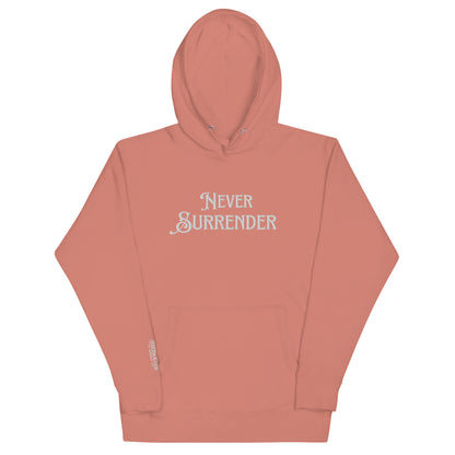 "Never Surrender" Freebooter Premium Embroidered Hoodie