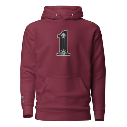 "#1" Freebooter Co. Premium Embroidered Hoodie