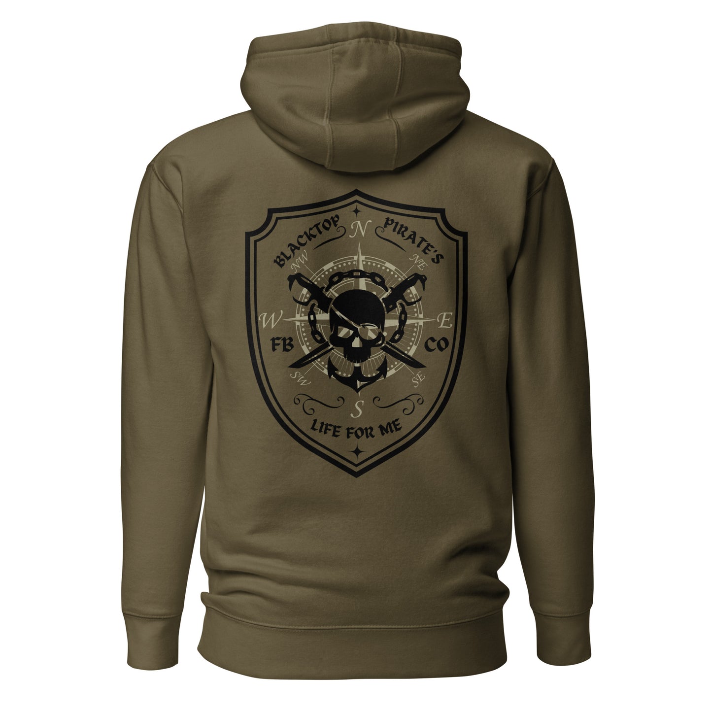 "BlackTop Pirate" Freebooter Premium Hoodie