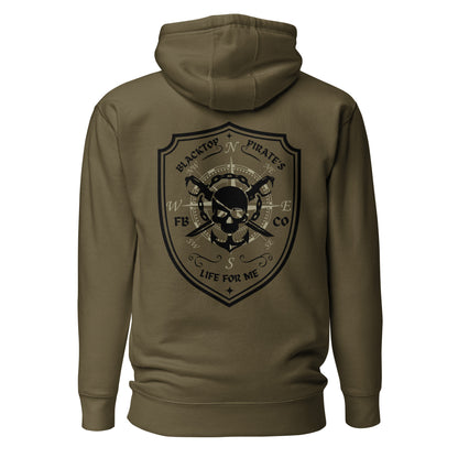 "BlackTop Pirate" Freebooter Premium Hoodie