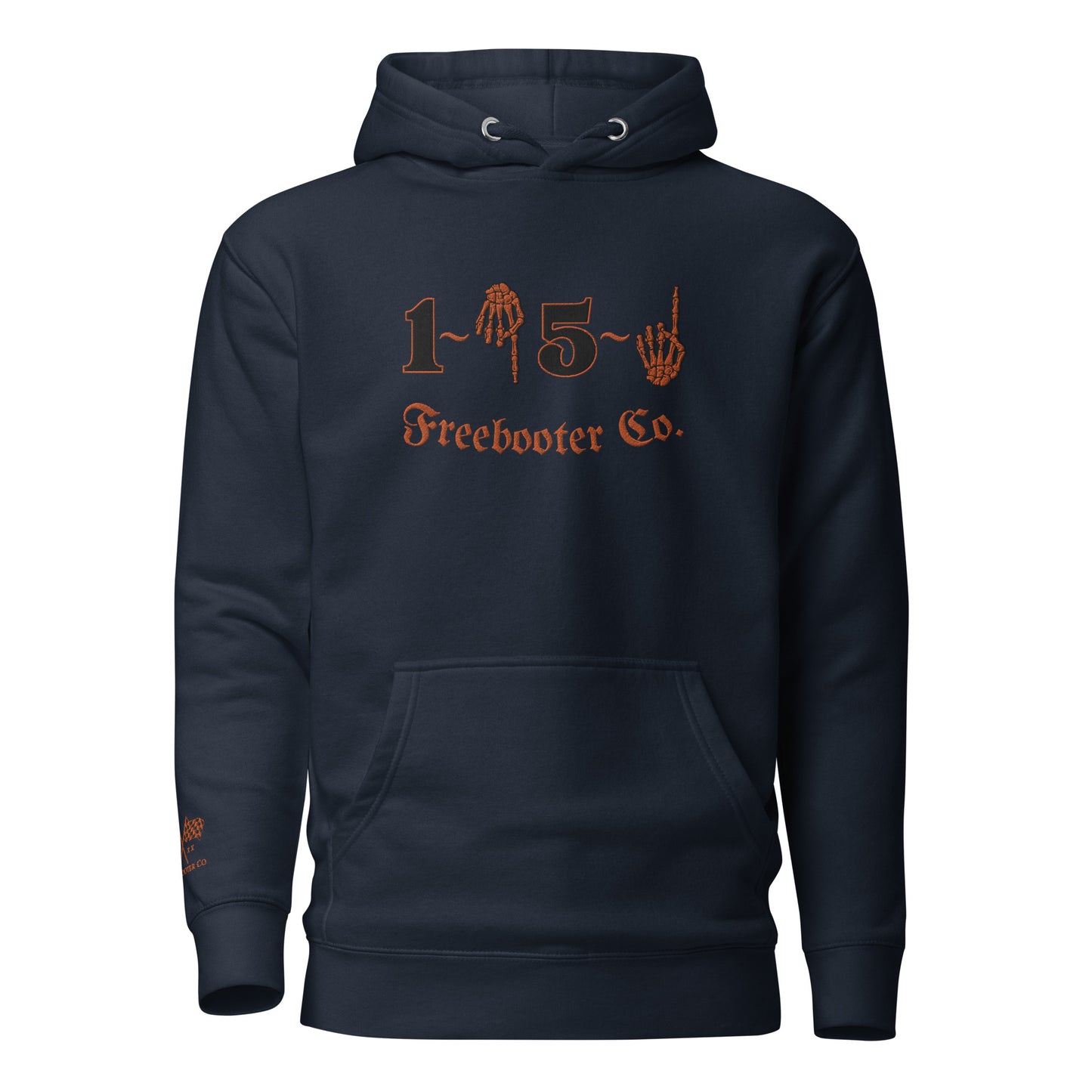 "1 Down-5 Up" Freebooter Premium Embroidered Unisex Hoodie