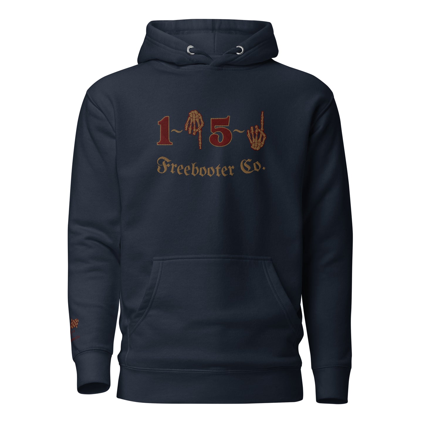 "1 Down-5 Up" Freebooter Premium Embroidered Hoodie