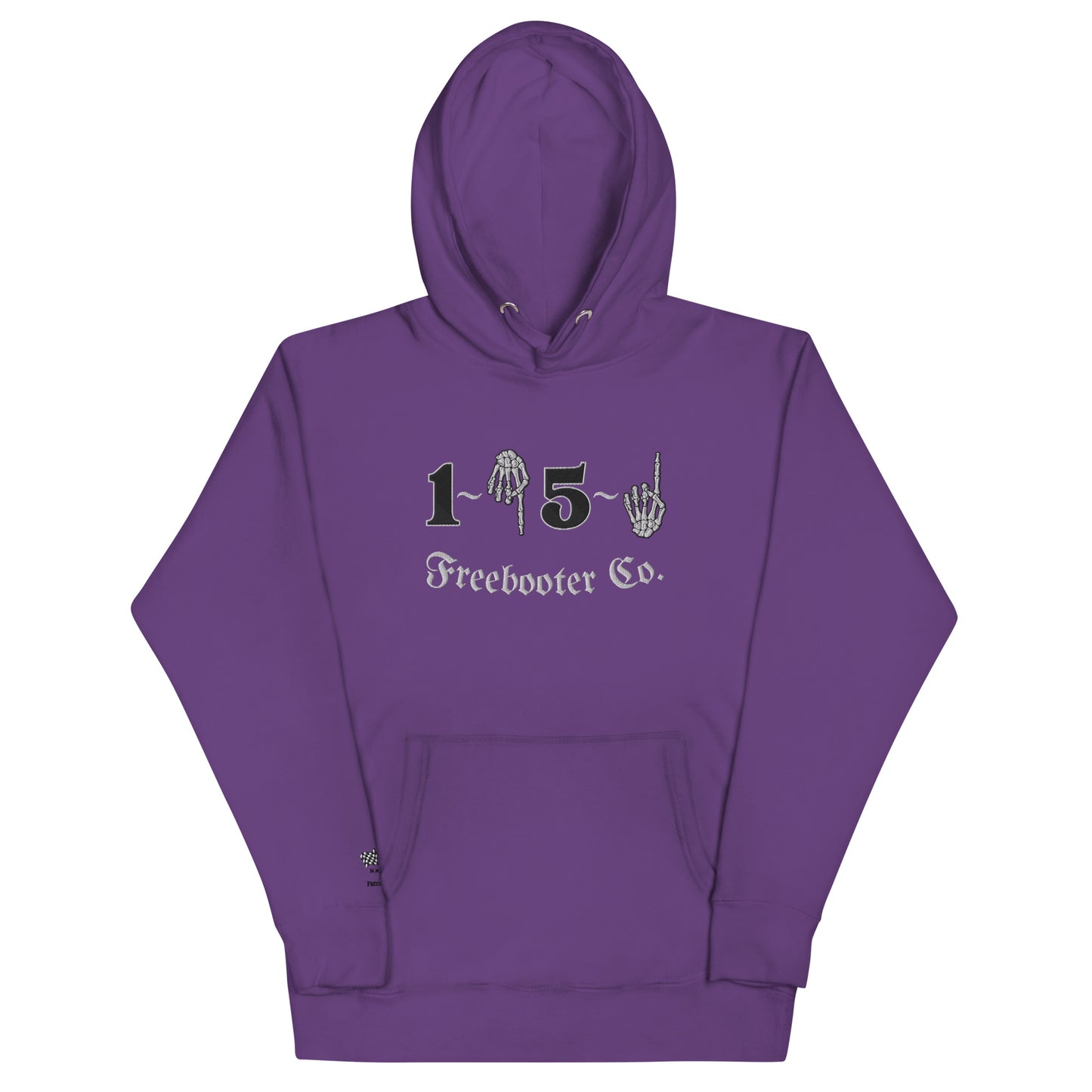 "1 Down-5 Up" Freebooter Premium Embroidered Unisex Hoodie