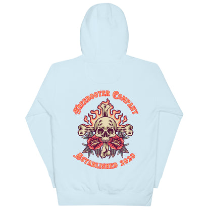 "Flaming Skull and Roses" Freebooter Premium Women's Hoodie