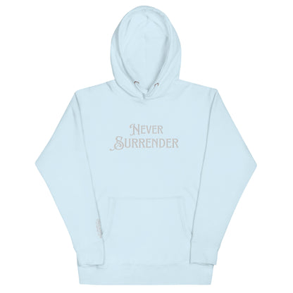 "Never Surrender" Freebooter Premium Embroidered Hoodie