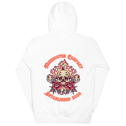 "Flaming Skull and Roses" Freebooter Premium Women's Hoodie