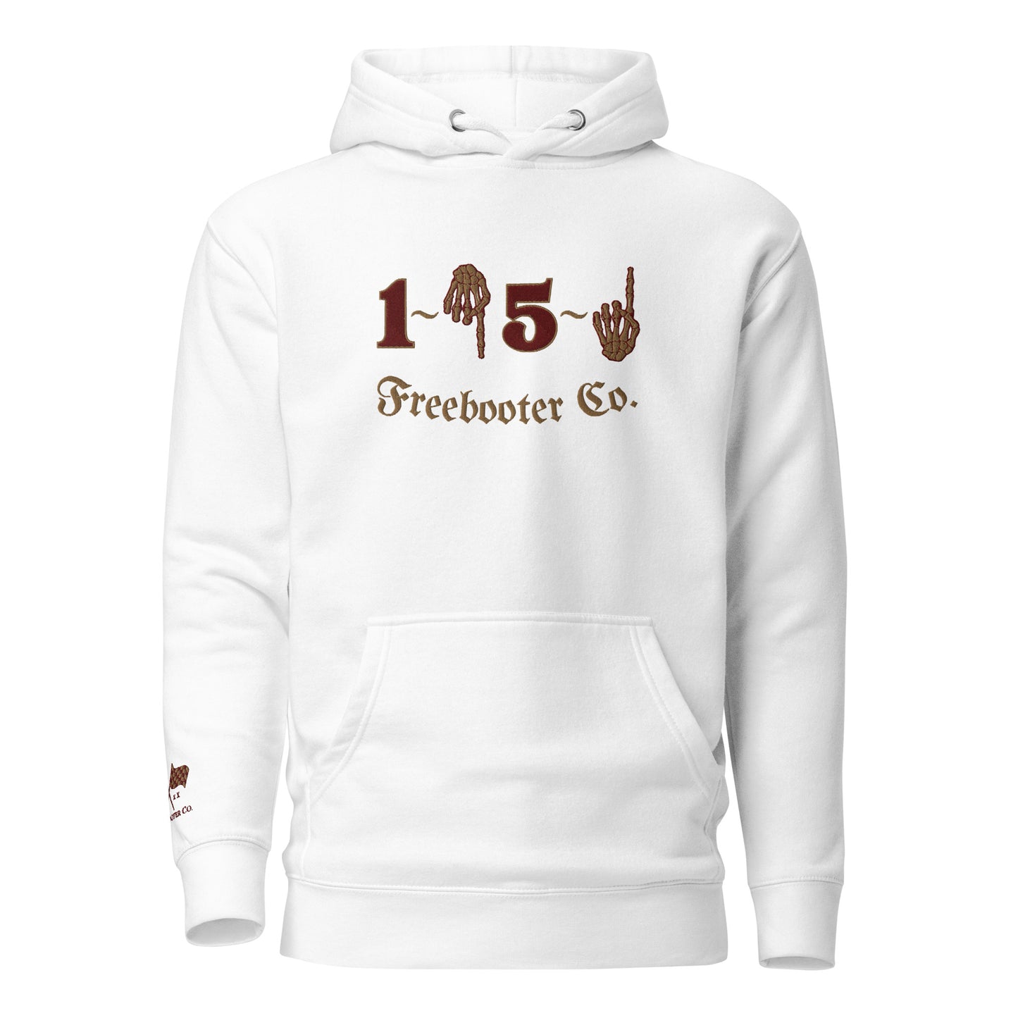 "1 Down-5 Up" Freebooter Premium Embroidered Hoodie