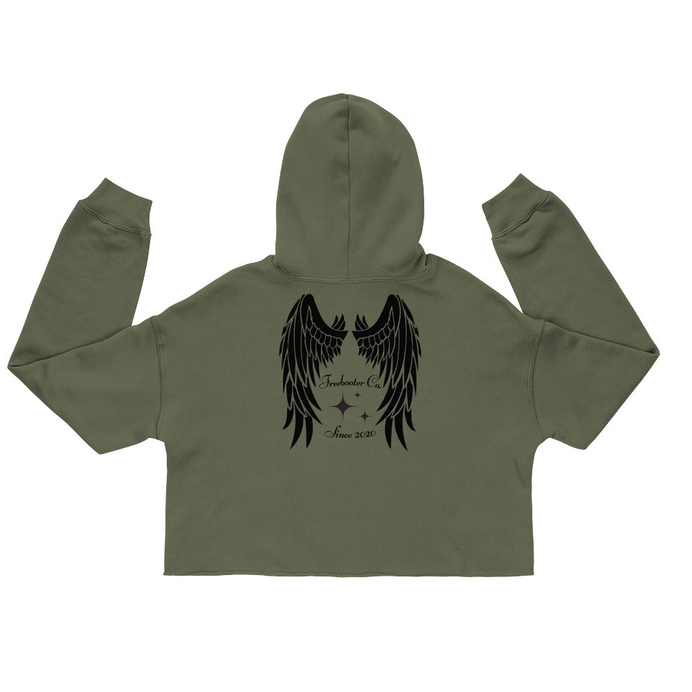 "Lawless Angel" Freebooter Women's Crop Hoodie