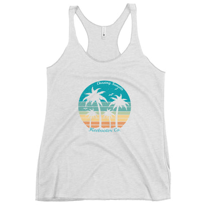 "Chasing Sunsets" Freebooter Women's Racerback Tank