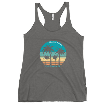 "Chasing Sunsets" Freebooter Women's Racerback Tank