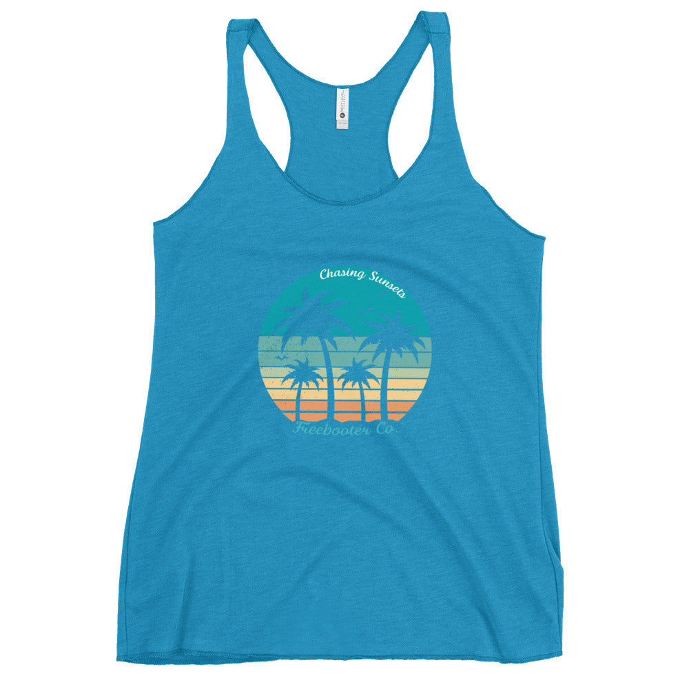 "Chasing Sunsets" Freebooter Women's Racerback Tank